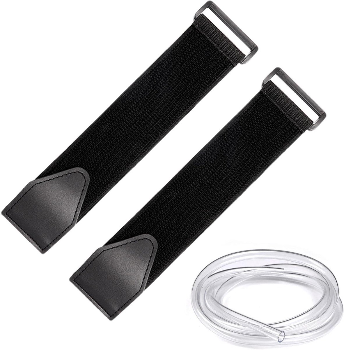 Pedaalriemen Ellipsentrainer - Voetriemen Hometrainer - Stabiele Training - Duurzaam Nylon Materiaal - 45 cm Lengte - Zwart