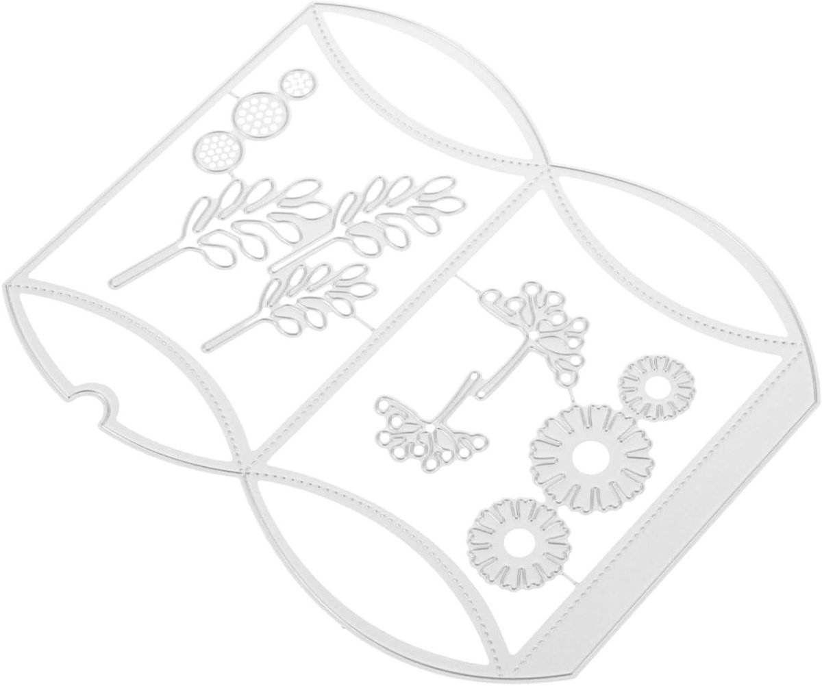 Stansen Metaal - Snijmatrijs Knutselen - Kaarten Maken - Koolstofstaal Materiaal - 15.7 x 12.7 cm - Zilver