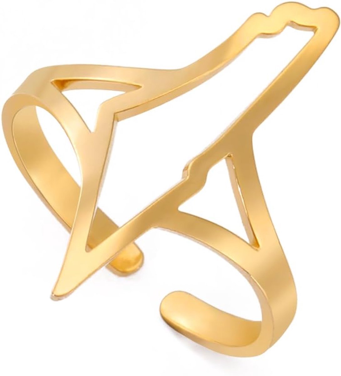 Ringen voor Vrouwen Mannen Roestvrij Staal Verstelbare Open Ringen Land Aardrijkskunde Sieraden Cadeau