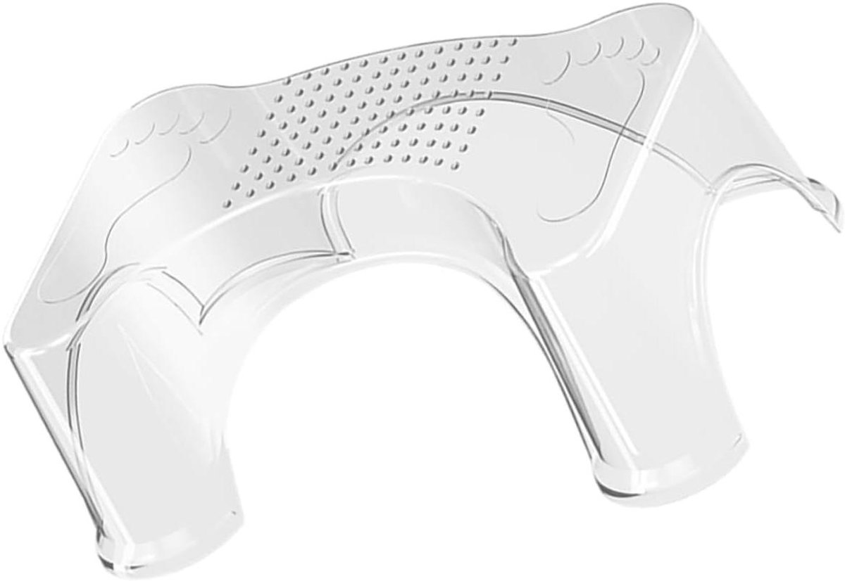Toiletverhoger Kinderen - Zindelijkheidstraining Krukje - Onafhankelijk Toiletgebruik - Antislip Stap Ontwerp - 37.5 x 21.7 x 15 cm - Transparant
