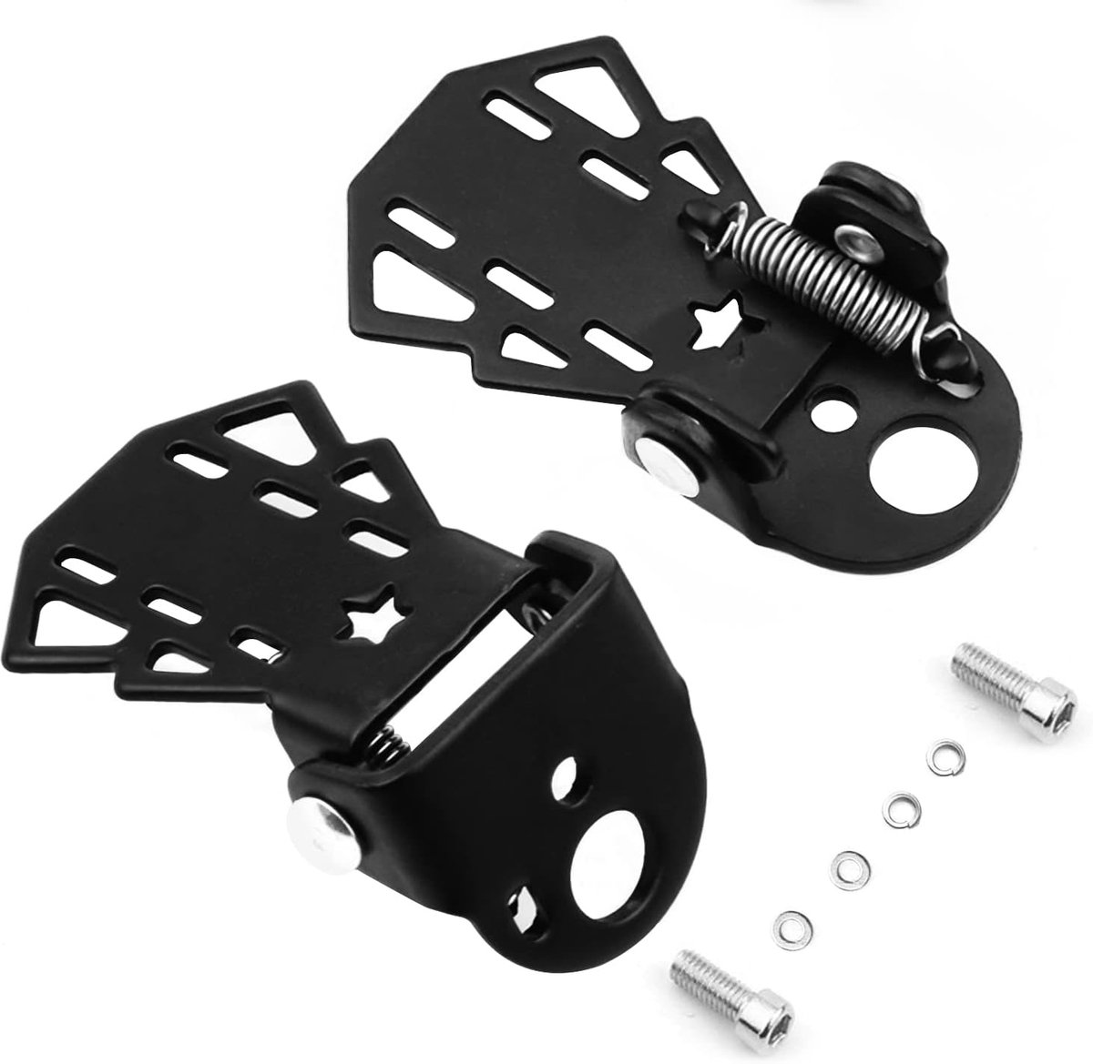 Pedalen fiets, voetsteunen, inklapbaar fiets voetsteun, achterpedaalsteun van fietsijzer voor BMX mountainbikes