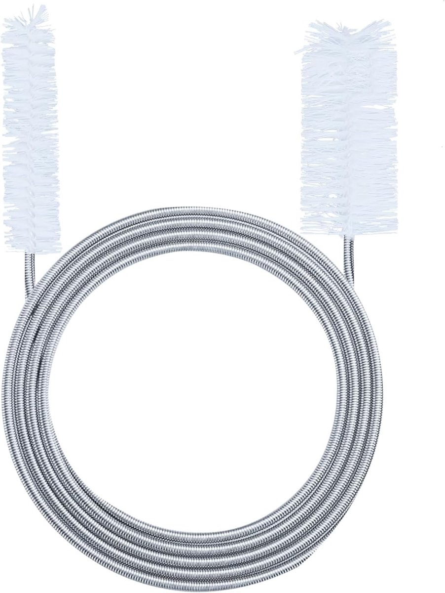 reinigingsborstel, 155 cm dubbelkop flexibel reinigingsgereedschap voor aquariumslangen, filterbuis, buisreinigingsborstel voor aquariumbuizen, aquariumreinigingsborstel