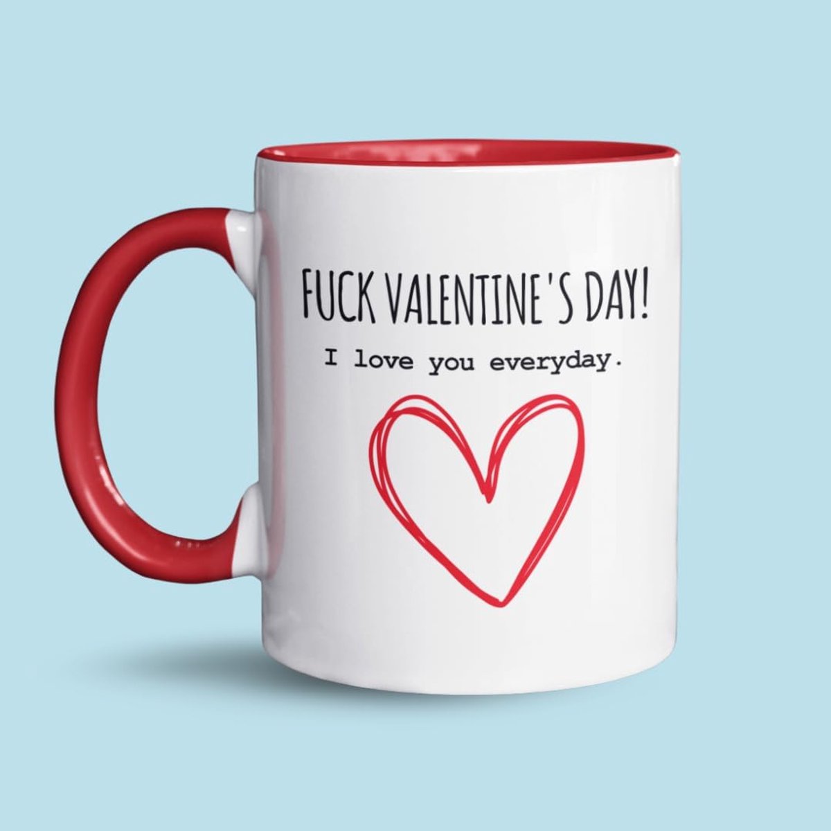 Mokken.nl - Fuck Valentine's Day! - Koffiemok