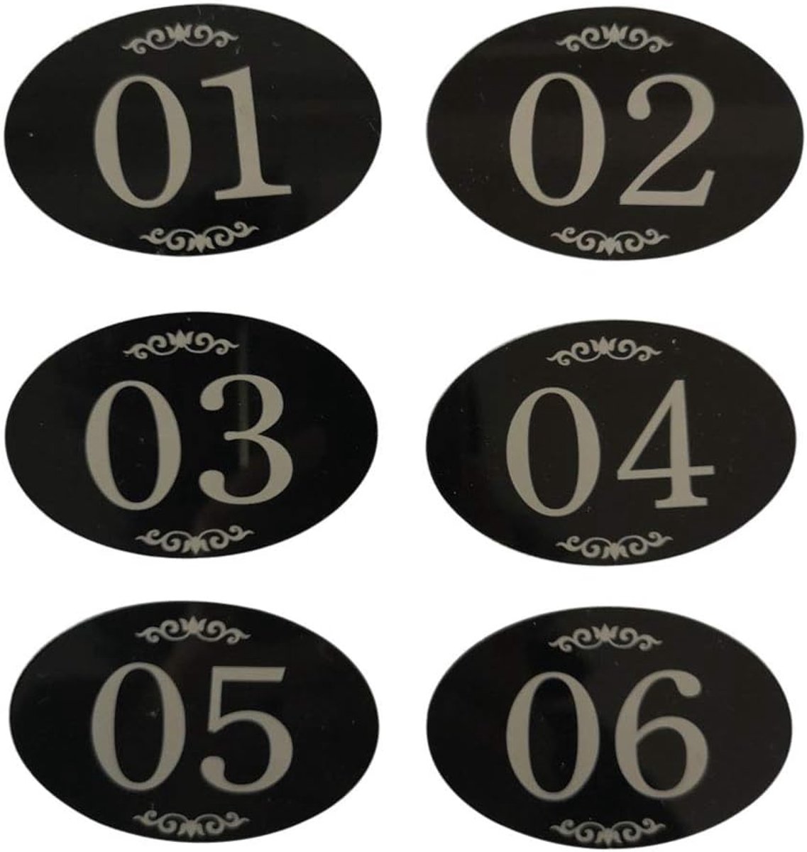 locker-nummerbordjes deurbord met zelfklevende tape nummer 1-25 (zwart)