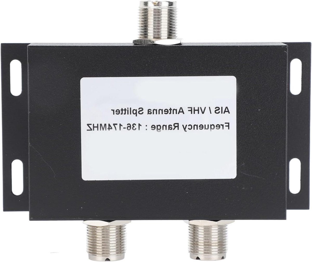 VHF AIS Antenne Splitter - Maritieme Signaalverdeler - Scheepsnavigatie - Stabiele Signaalprestaties - 136-174MHz - Zilver