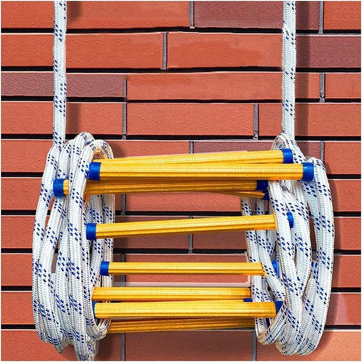 Touwladder Nooduitgang - Brandladder Ontsnapping - Veilige Evacuatie - Hoge Draagkracht - 10 Meter - Niet gespecificeerd