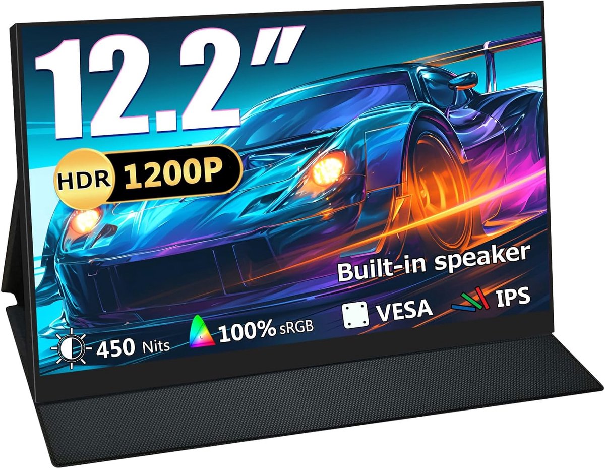 Mobiel Toestel 12.2 Inch - IPS Paneel 1920×1200 - 100% sRGB - Ideaal voor Creatief Werk - SnelShoppen