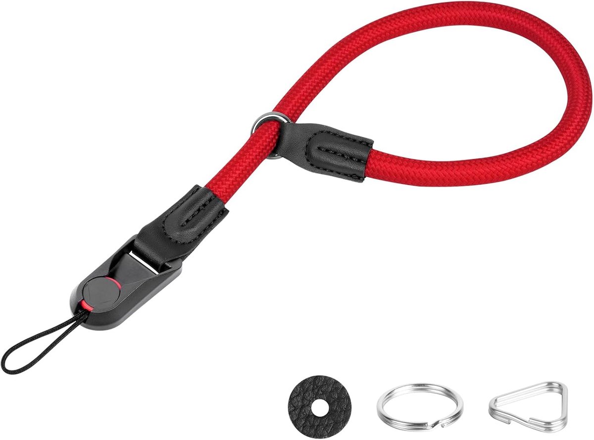 Camera wristband - verstelbare paracord strap - neopreen - snel loskoppelen - SnelShoppen