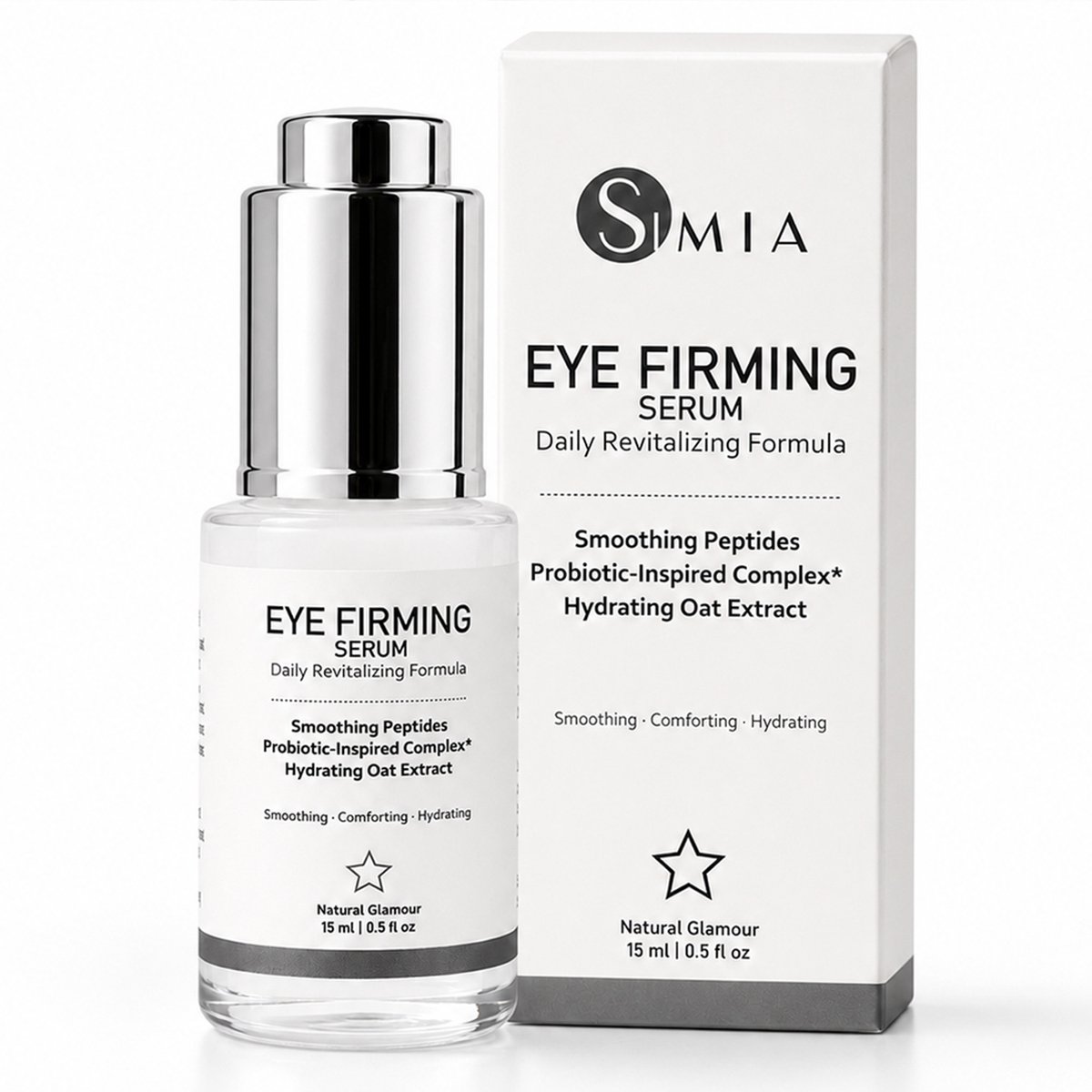 Simia™ Revitalizing Eye Serum – Hydraterend Oogserum voor de Oogcontour – Tegen Fijne Lijntjes & Rimpels – Huidversteviging & Hydratatie – 15 ml