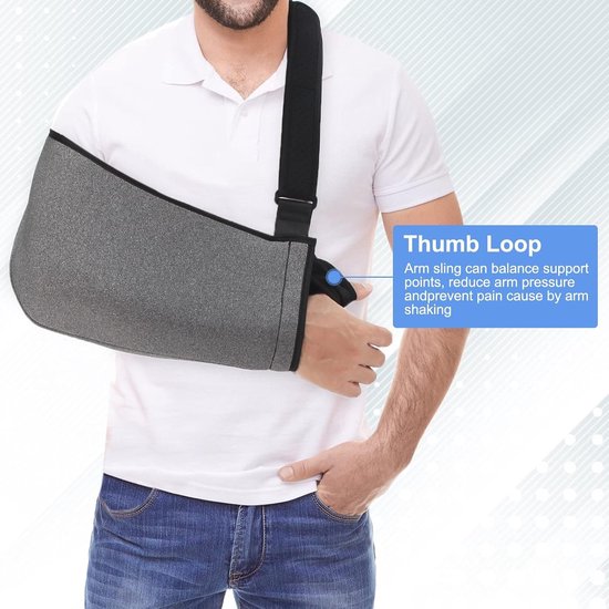 Universele Arm Pendel Schouder Immobilizer voor Volwassenen en Tieners - Verstelbare Armsteun voor Gebroken Pols, Elleboog en Ontwrichte Schouder - XL van universele — afbeelding 3
