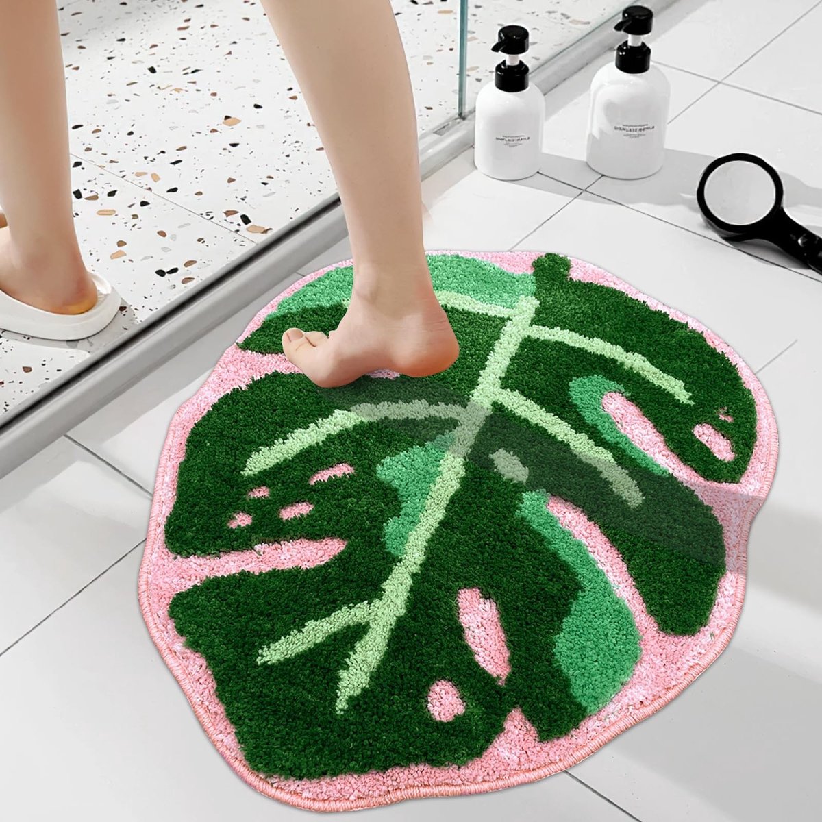 Omgoods - Tropische Badmat met Antislip en Machinewasbaar Ontwerp