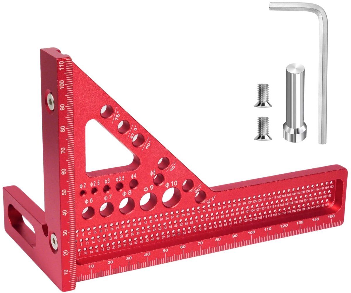 Omgoods - 3D Metaal Protractormeter voor Houtbewerking