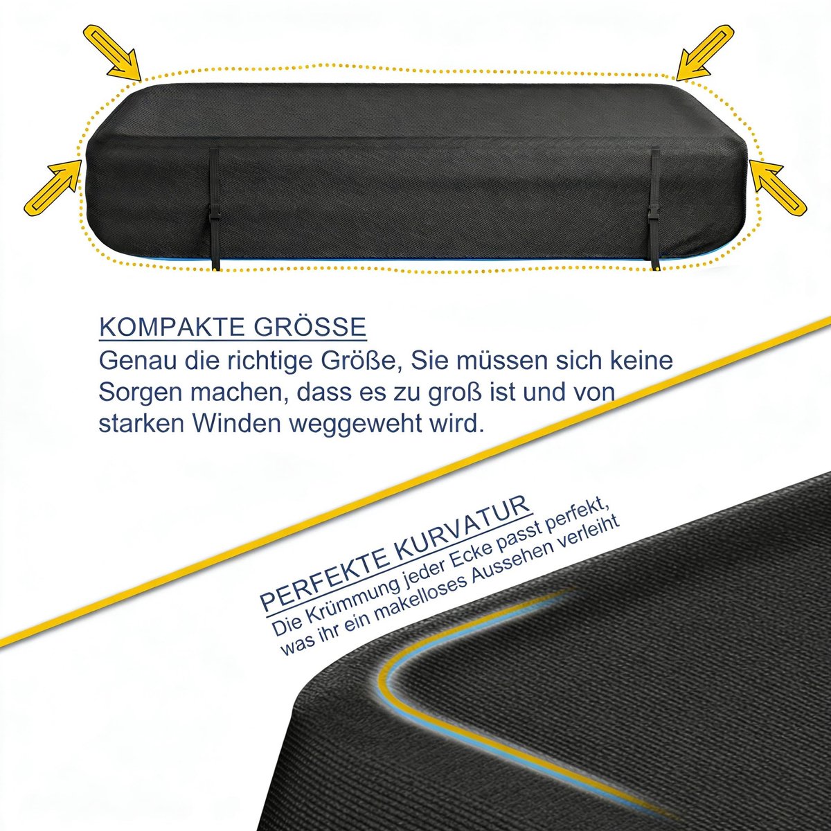 Omgoods - Rectangulaire Opblaasbare Poolafdekking van 420D Oxford Stof