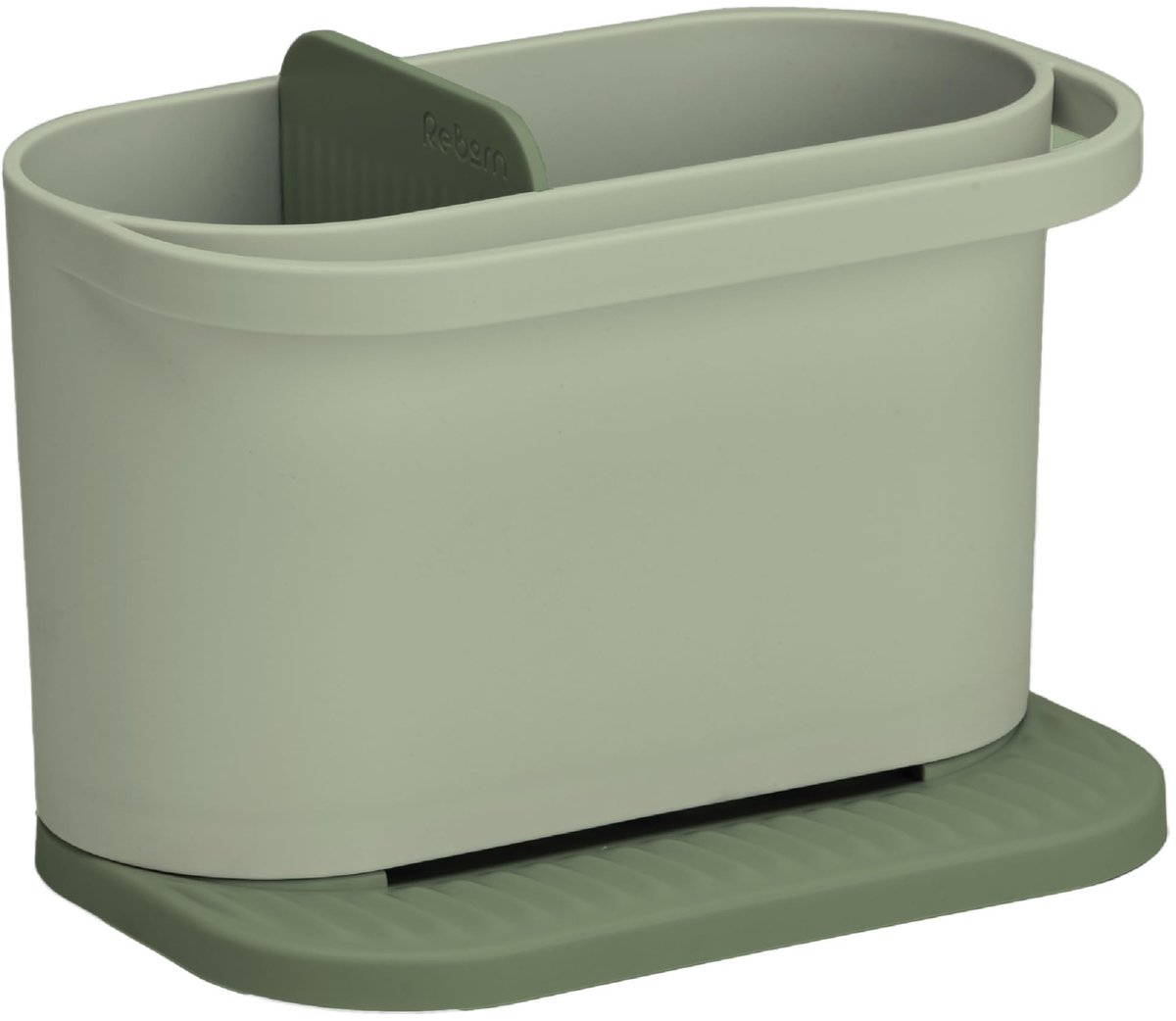 Omgoods - Recycled Afvoer Organizer met Twee Compartimenten en Afvoerrail