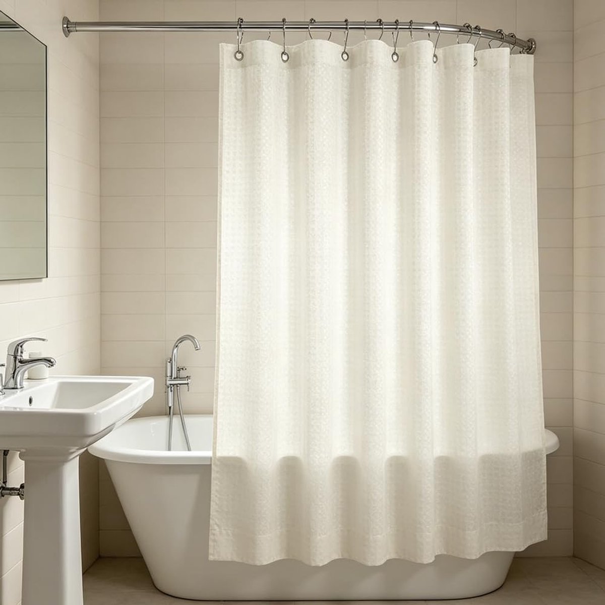 Omgoods - Douchegordijn 180 x 200 cm - Anti-schimmel en Waterdicht Polyester