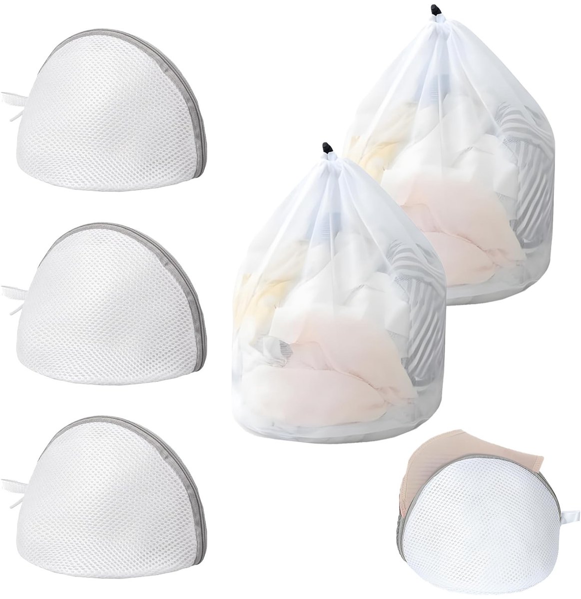 Omgoods - Set van 5 Herbruikbare Wasnetten voor Fijne Was