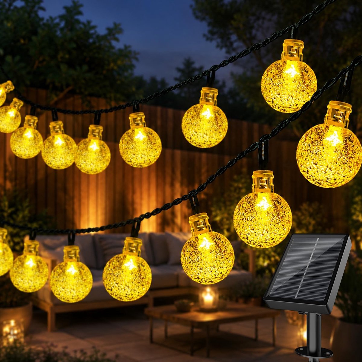 Omgoods - Solar Fairy Lights met 60 LED en 8 Verlichtingsmodi