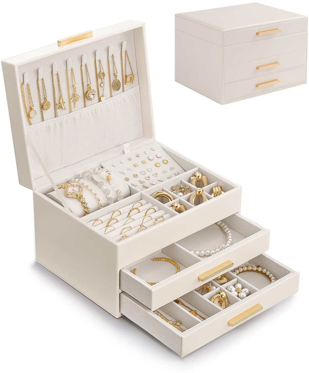 Omgoods - Luxe Sieraden Organizer met 3 Lades voor Dames