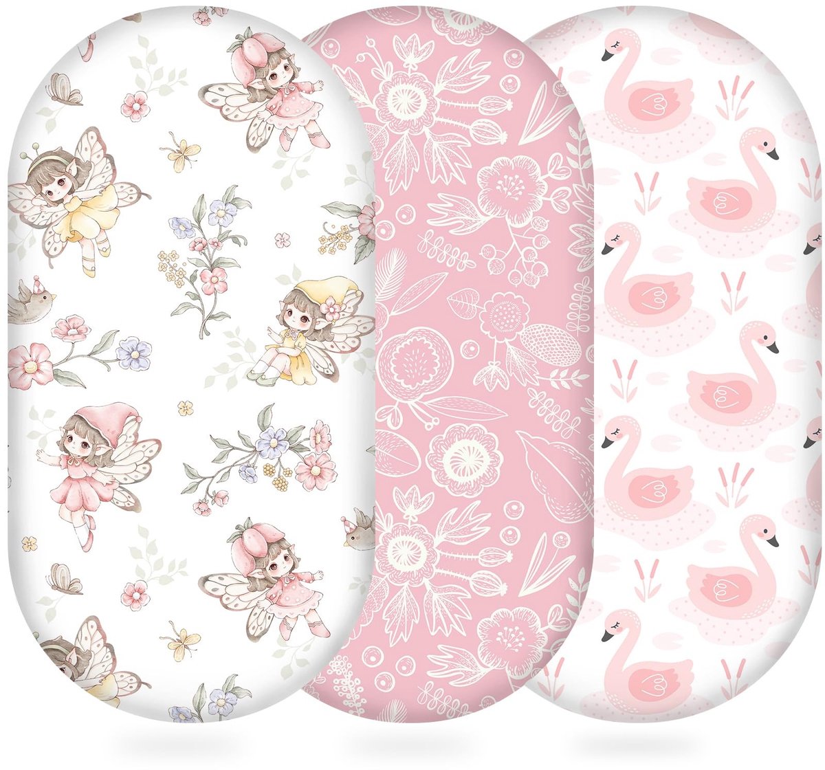 Omgoods - Fitted Sheet voor Babybed met 360° Elastische Band