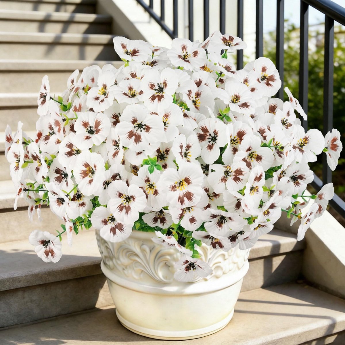 Omgoods - 15 Stuks Kunstbloemen voor Buiten en Binnen