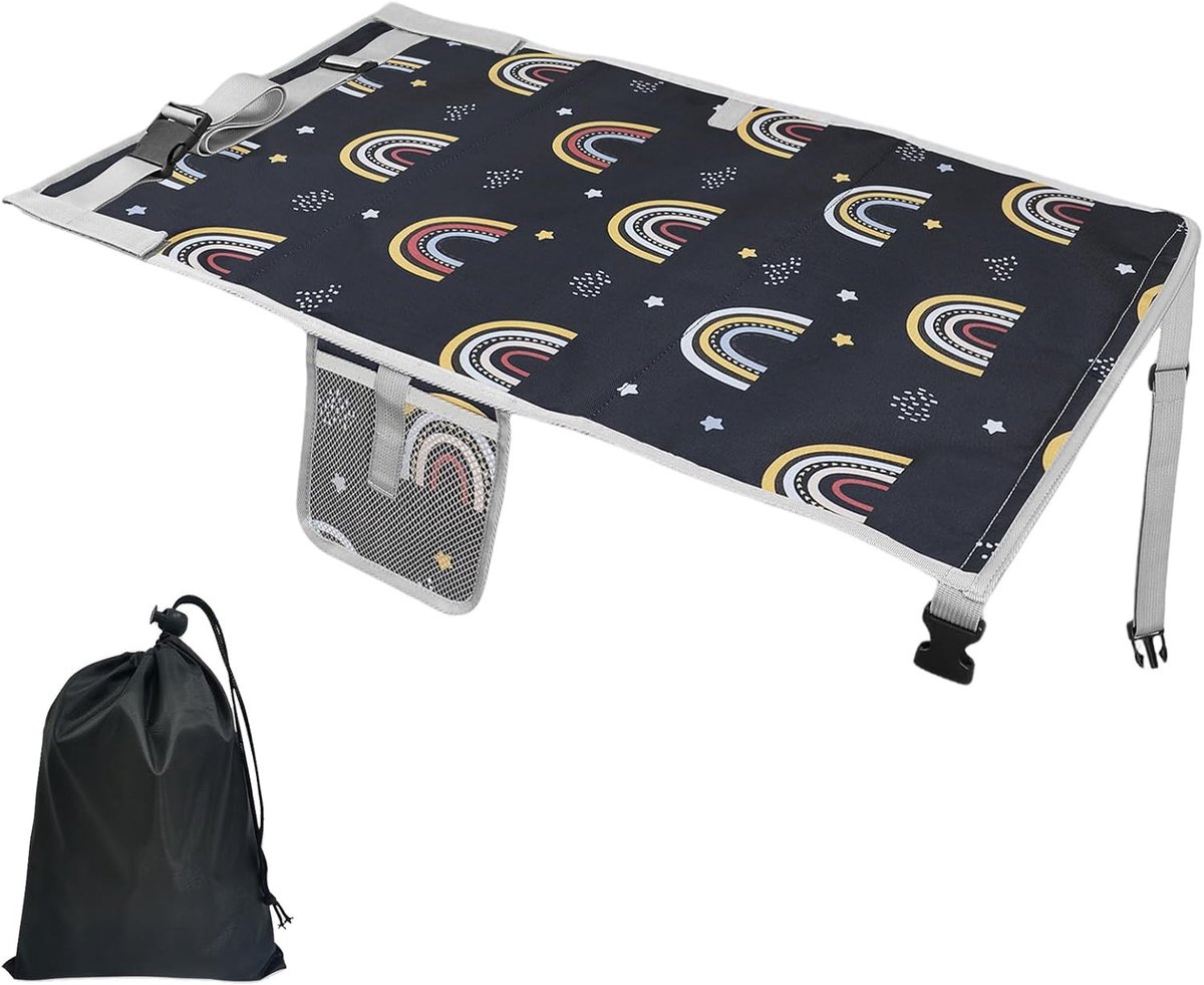SnelShoppen - Stoelverlenging Vliegtuig, Opvouwbaar Vliegtuigbed Voor Reizen, 76 x 44,5 cm, Voetensteun Voor Vliegreizen, Reisaccessoires Voor Korte V