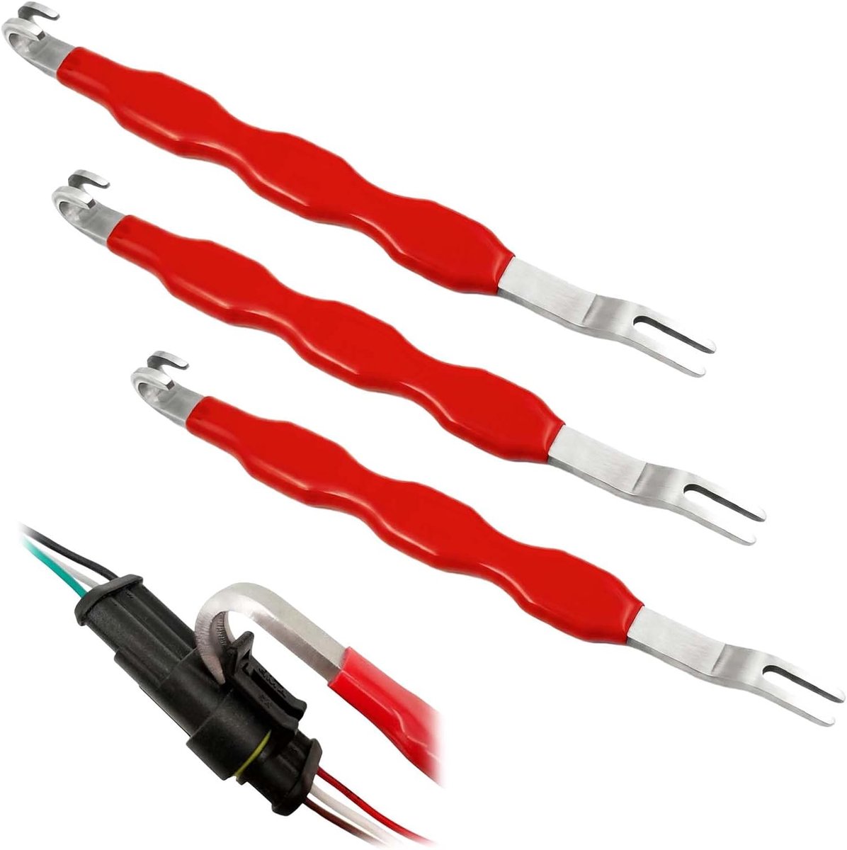 Elektrische autostekkers 17 cm - dubbelzijdig - snelle verbinding - voor autoreparatie - ShopVlot