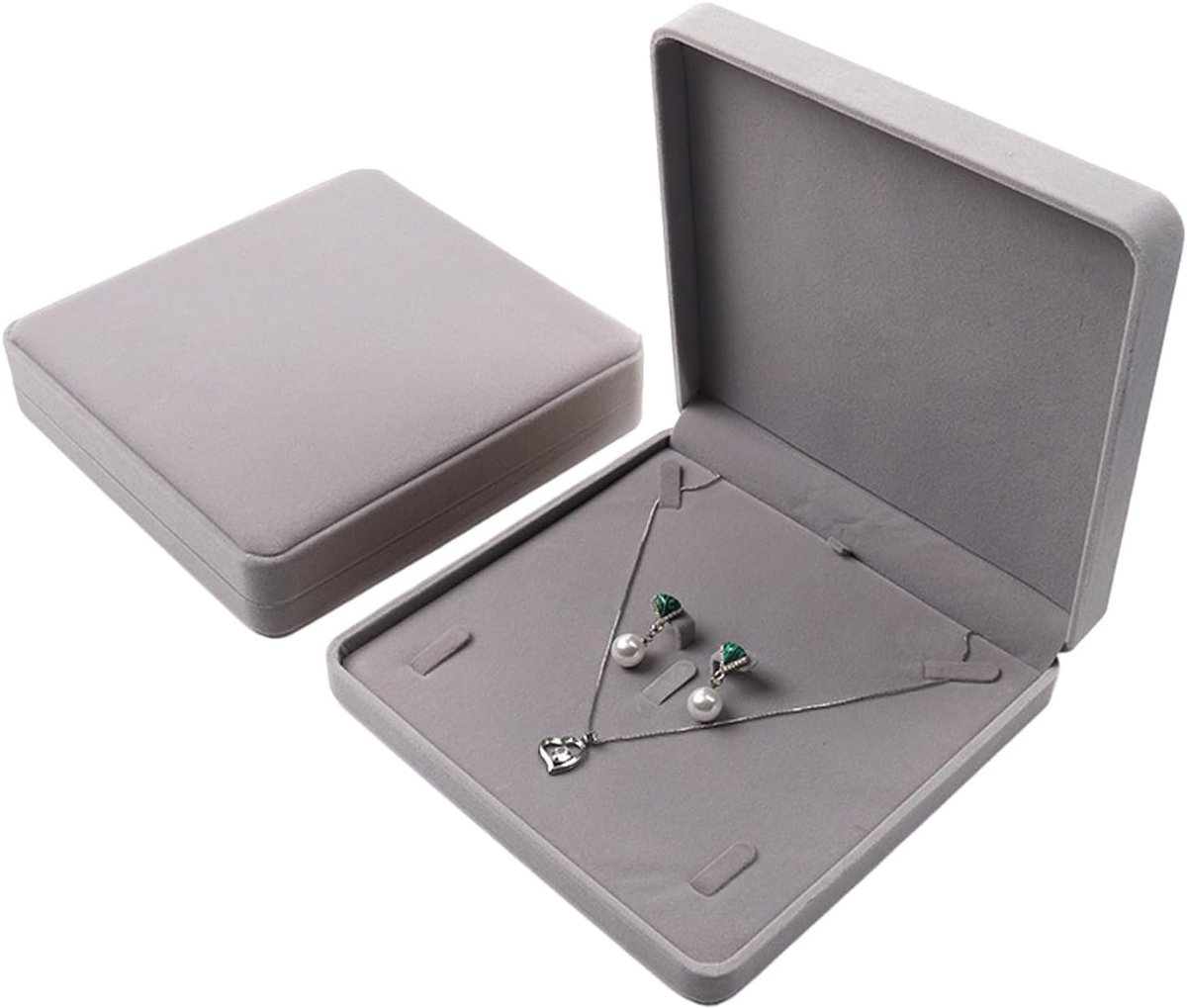 Velvet Large Necklaces, Velvet Jewelry Box, Velvet Jewellery Box, Jewellery Box for Necklaces, Earrings, Rings - ShopVlot