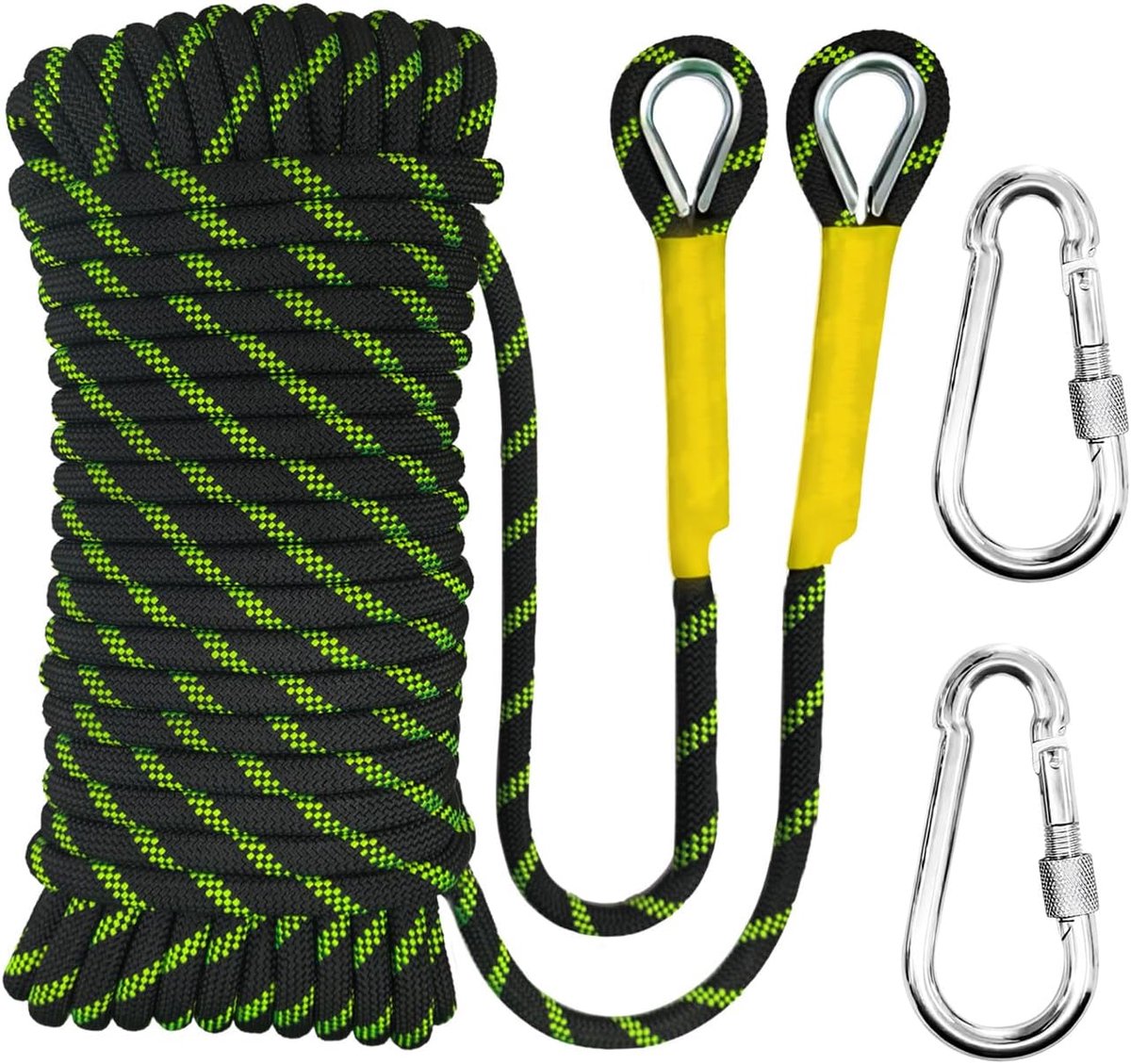 Klimtouw 8 mm - 30 m statisch nylon - slijtvast en uv-bestendig - ideaal voor outdoor activiteiten - ShopVlot