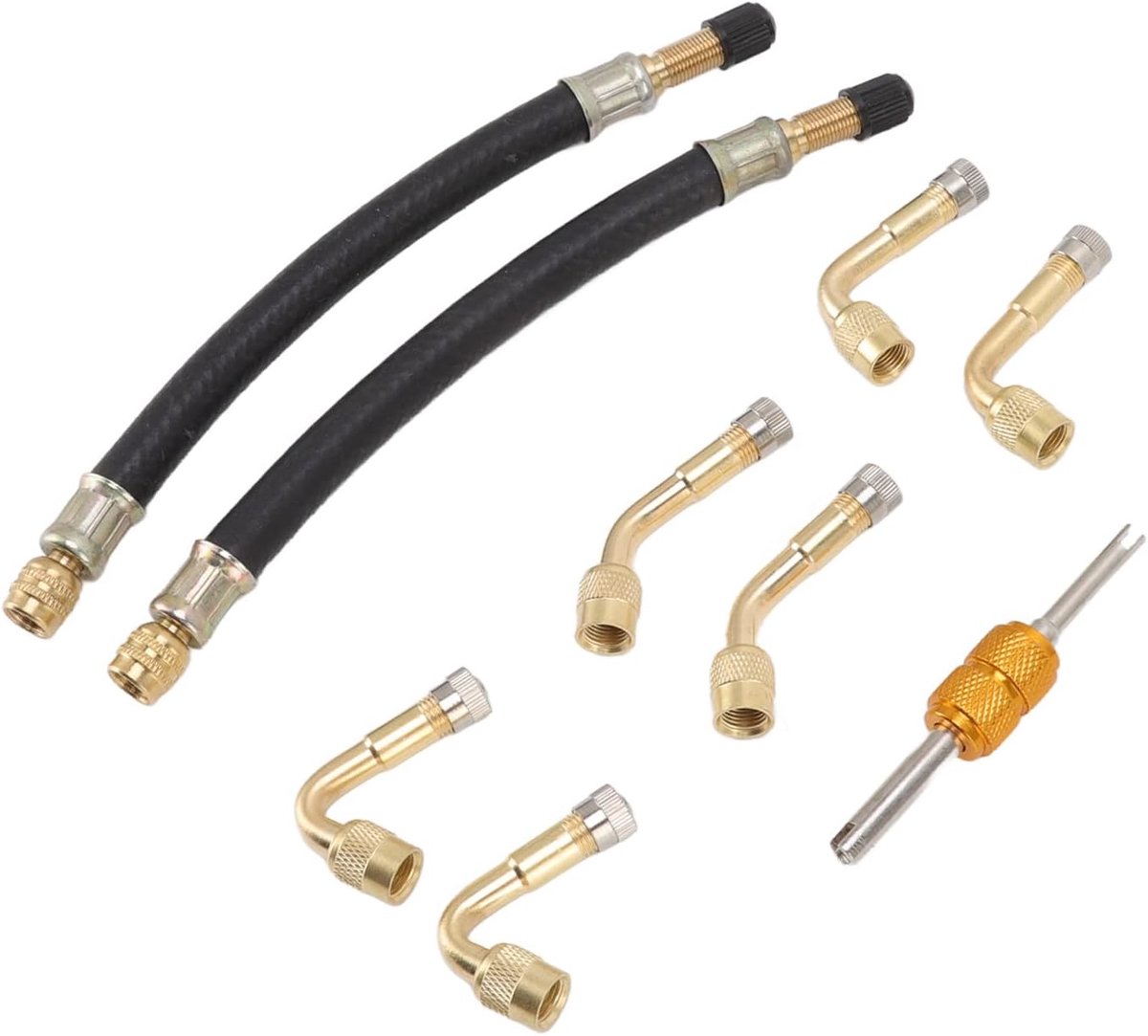 Flexible Extension Tire Valve Adapter Valve Extender with 45 Degree 90 Degree 135 Degree Tire Valve Handle Extension - ShopVlot