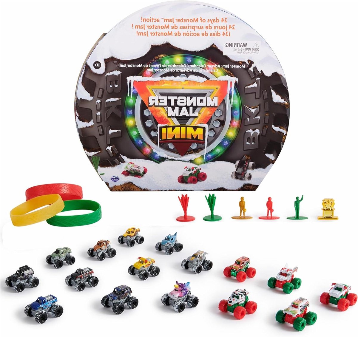 Adventskalender Speelgoed - Kerstkalender Kinderen - Wachten op Kerst - 24 Dagen Verrassingen - Schaal 1:87 - Meerkleurig