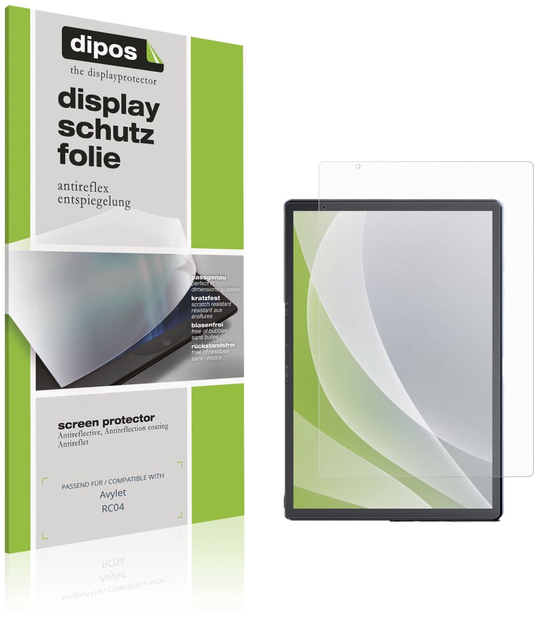 dipos – 2x Matte Beschermfolie geschikt voor Avylet RC04 | Krasbestendige & antireflecterende Screenprotector Ultra-Thin