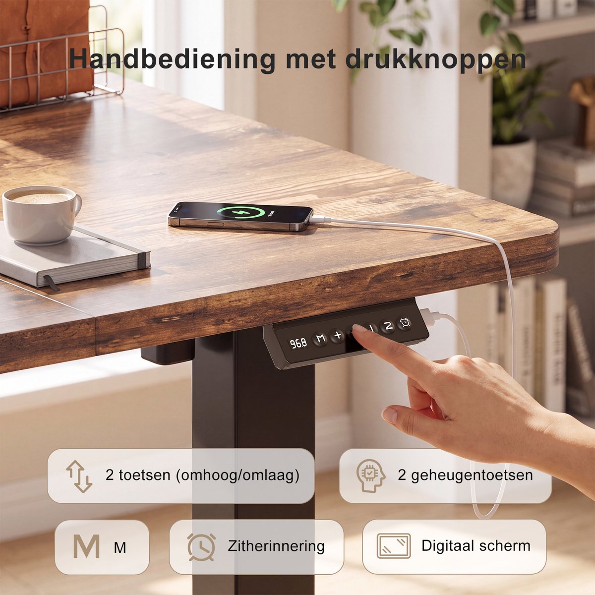 Devoko Devoko Elektrisch Hoogteverstelbaar Bureau - afbeelding 2