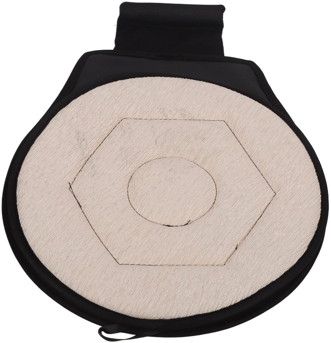 Omgoods - 360 Graden Draaibare Auto Zitkussen, Geometrisch Ontwerp, Beige