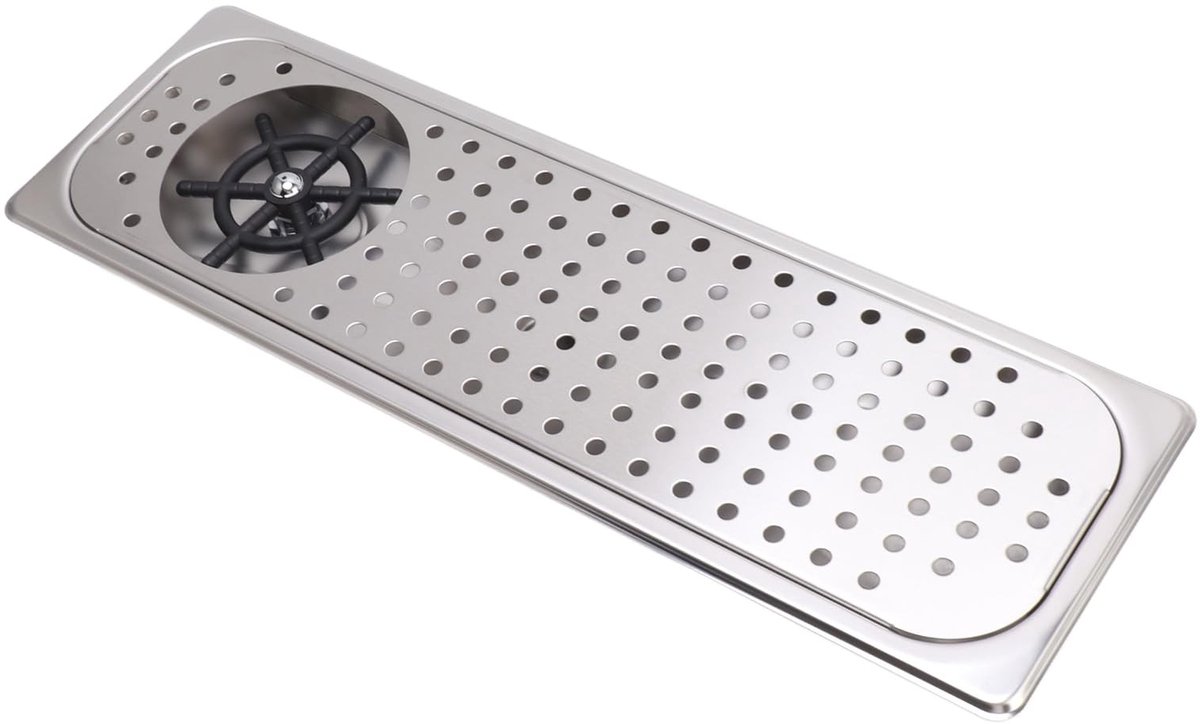 Omgoods - Glazen spoelmachine - Hoogdruk bekerreiniger - Roestvrij staal - Bekerwasmachine - Ideaal voor bar en thuis - Kleur B