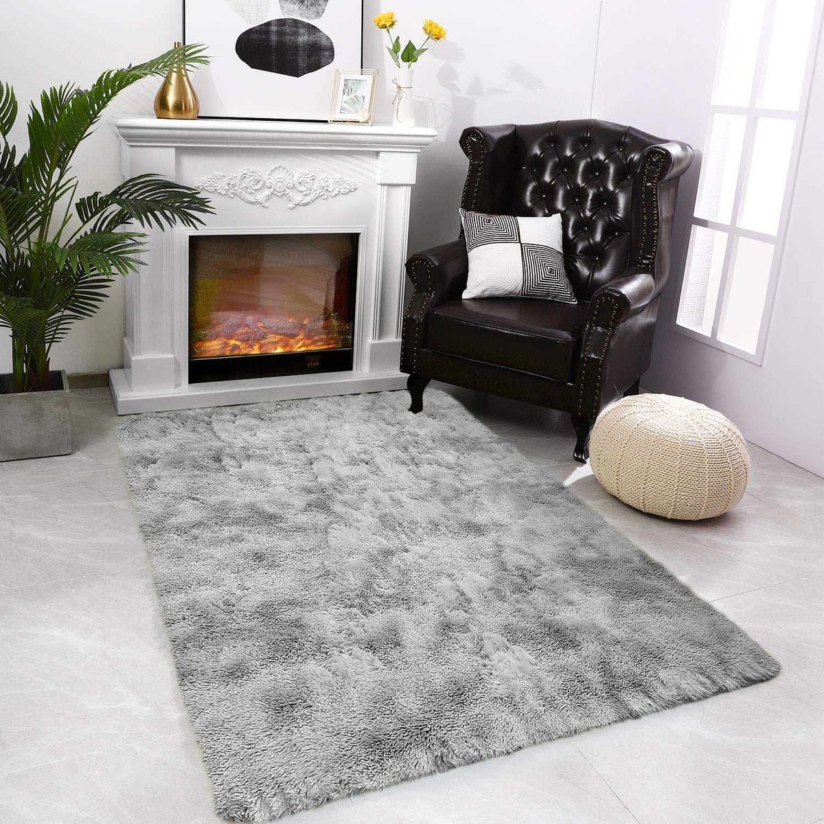 Omgoods - Modern Fluffy Shaggy Tapijt voor Woonkamer en Slaapkamer