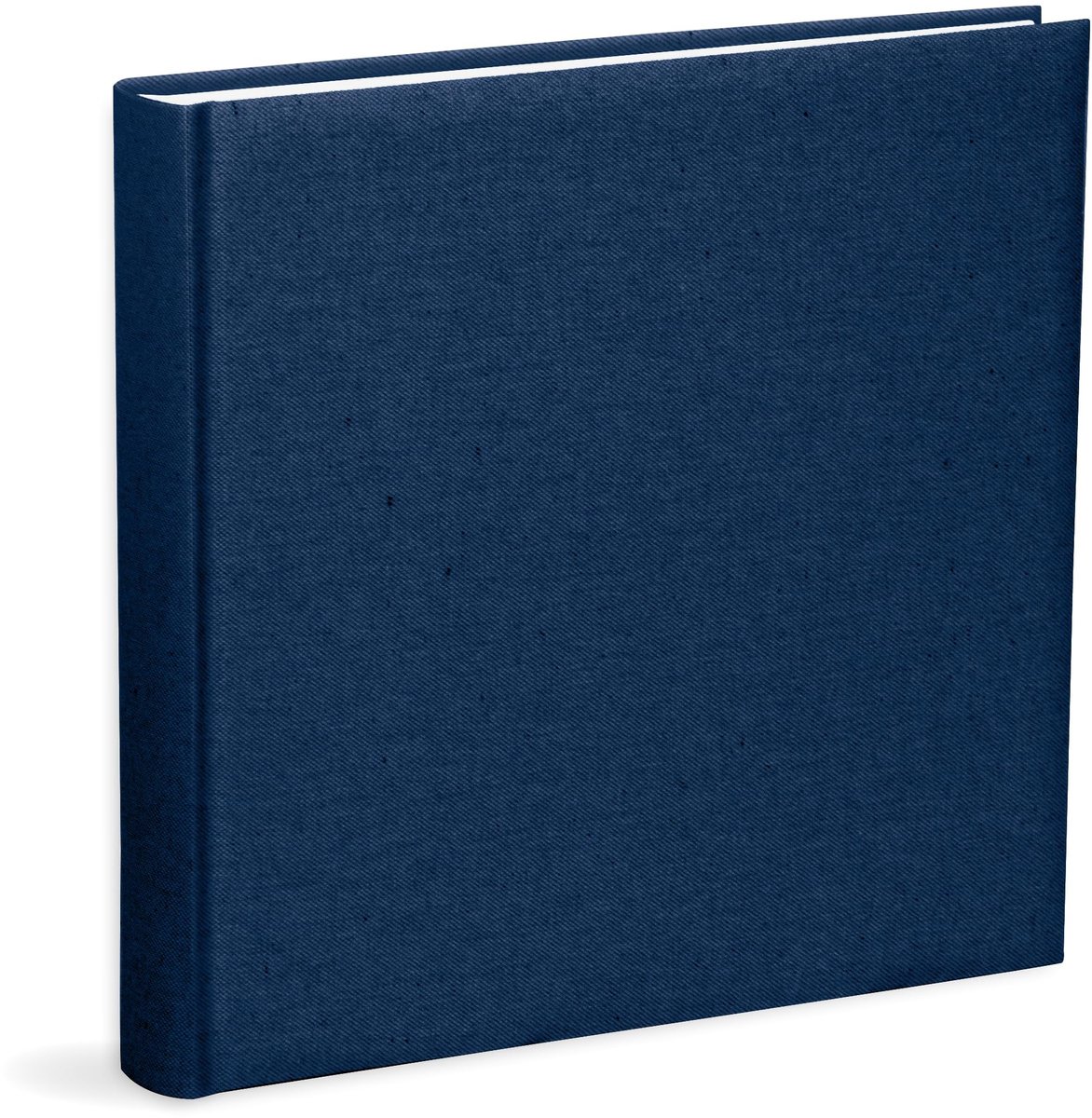 Omgoods - Fotoalbum 31 x 31 cm met Blauwe Katoenen Cover en 80 Bladzijden