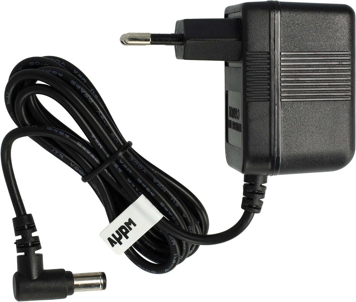 Netvoeding Vervanging - Oplader Adapter - Stofzuiger Opladen - Precisie Stekker - 200 cm Kabel - Zwart