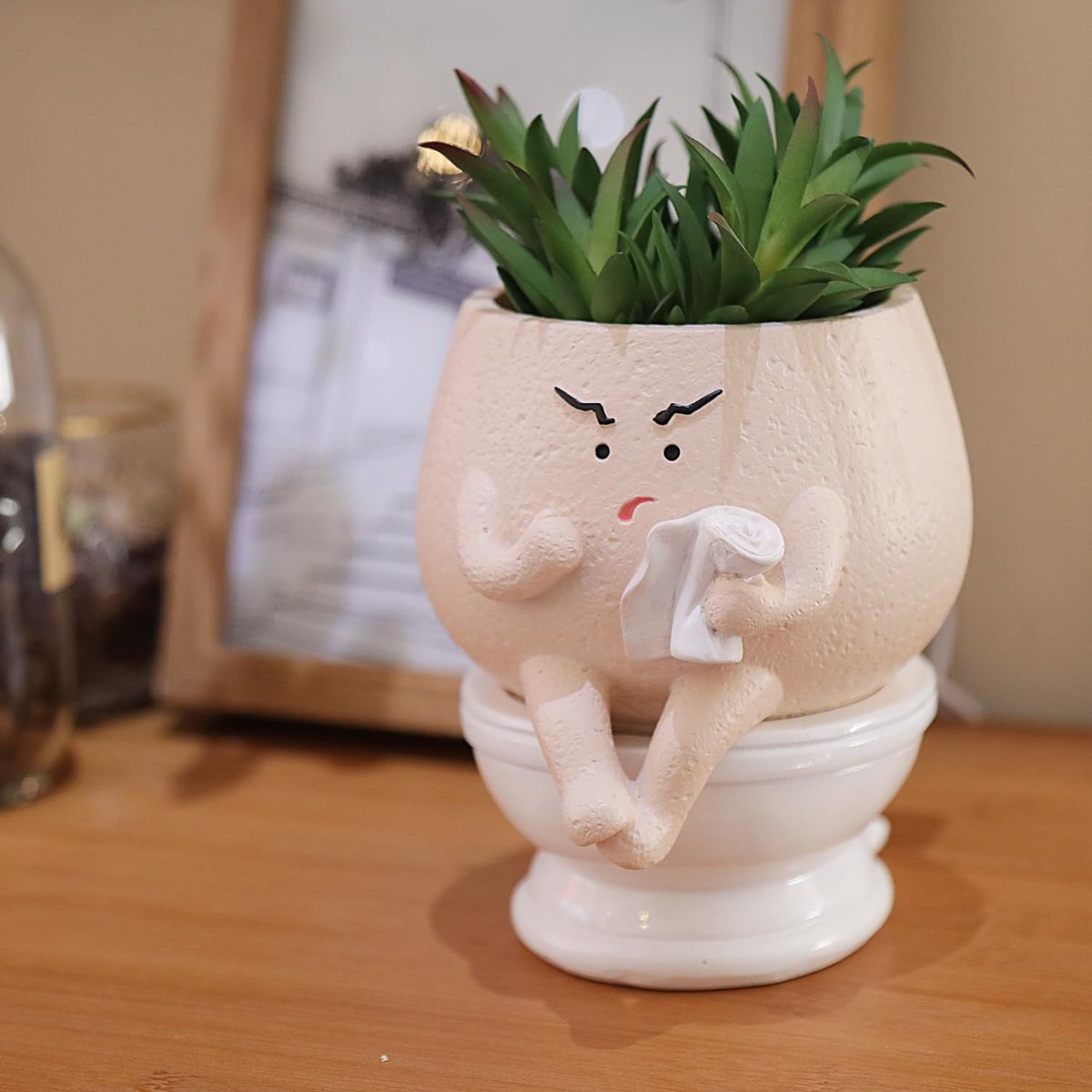 Omgoods - Grappige Plant Pot voor Binnen met Gezichtsdesign