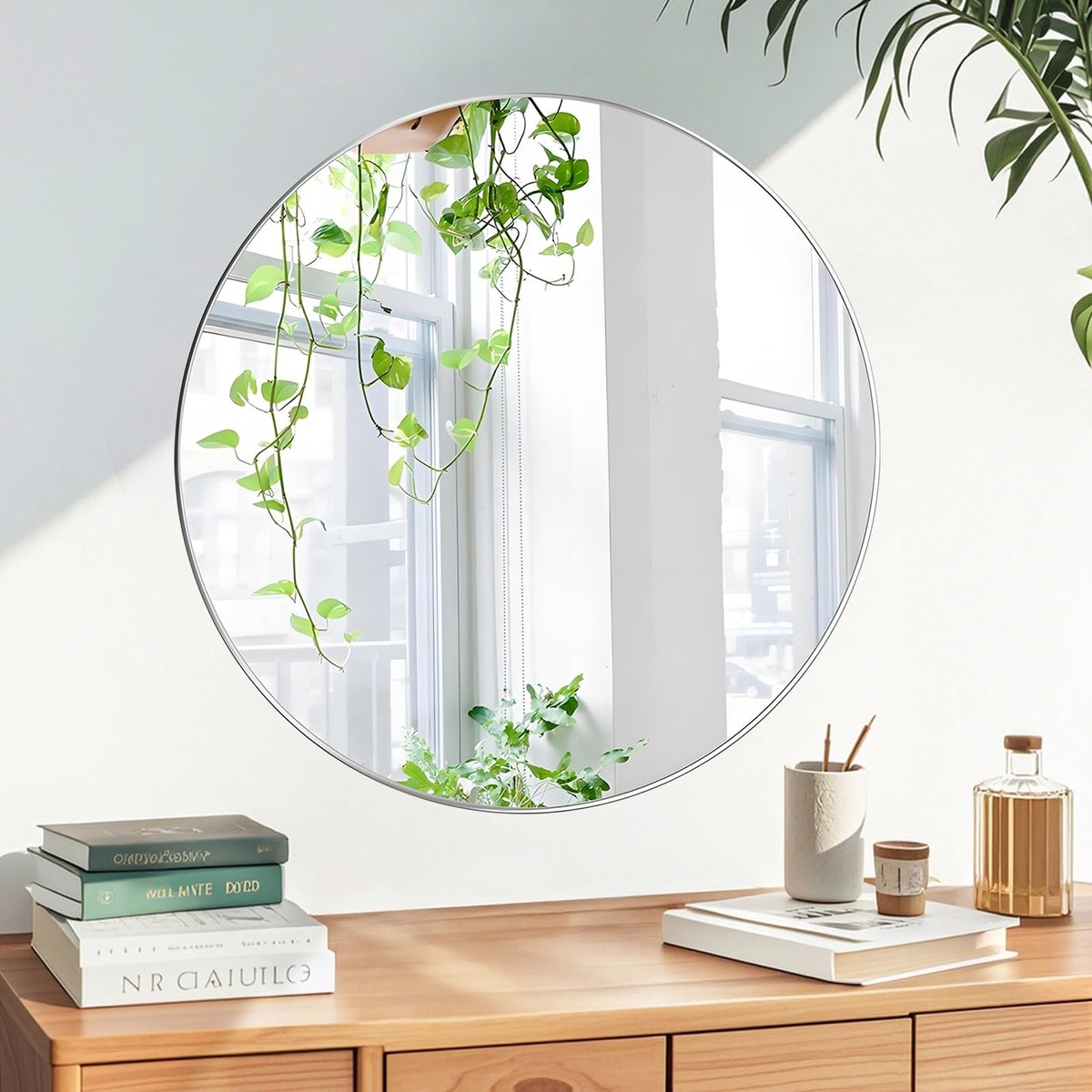 Omgoods - Rond Spiegels zonder Lijst voor Wanddecoratie