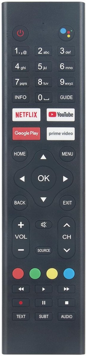 Omgoods - Vervangende Afstandsbediening voor Diverse Android TV Modellen