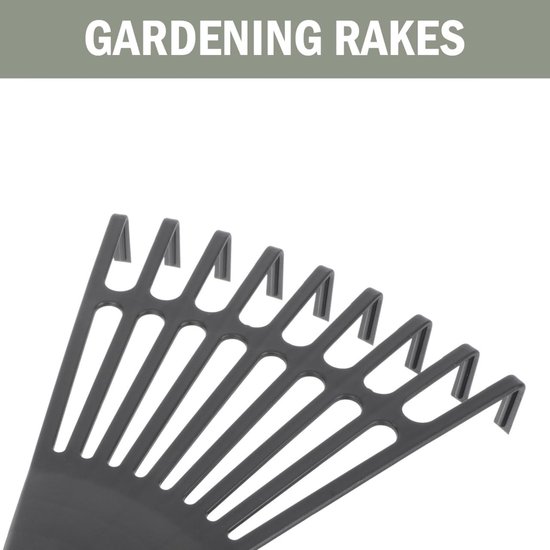 Omgoods- Handhark 2 Stuks - Tuinhark - Grashark - Bladhark - Klein - Voor Bladeren - Hark — afbeelding 5