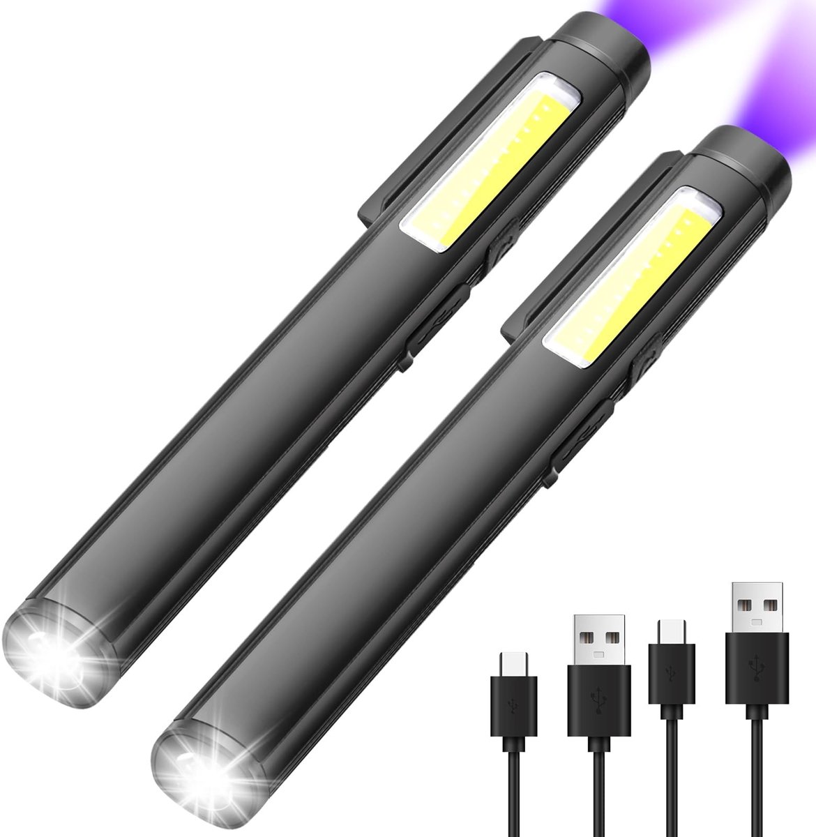 Omgoods - Mini UV Zwartlicht Zaklamp - 800 Lumen LED met 365nm UV Licht