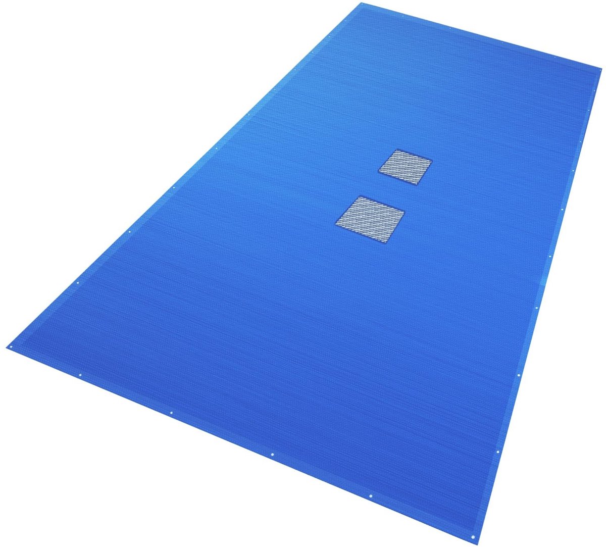 Omgoods - Rectangulaire Zwembadtarpaulin 10 x 5 m met Centrale Afwateringsnet