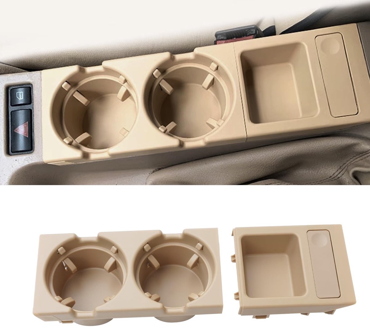 Omgoods - Universale Bekerhouder voor BMW 3 Serie E46 (1997-2006)