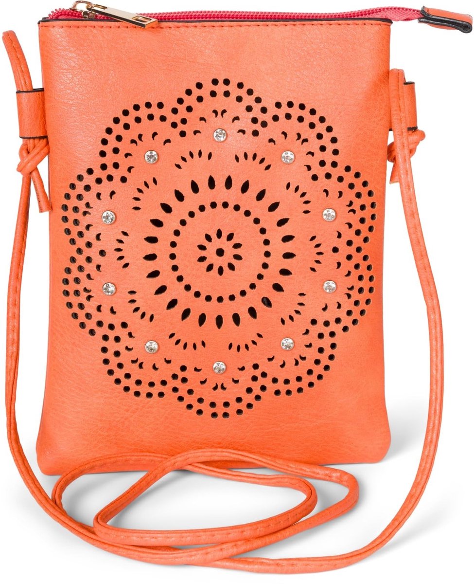 Omgoods - Dames Mini Schoudertas met Bloemen Motief