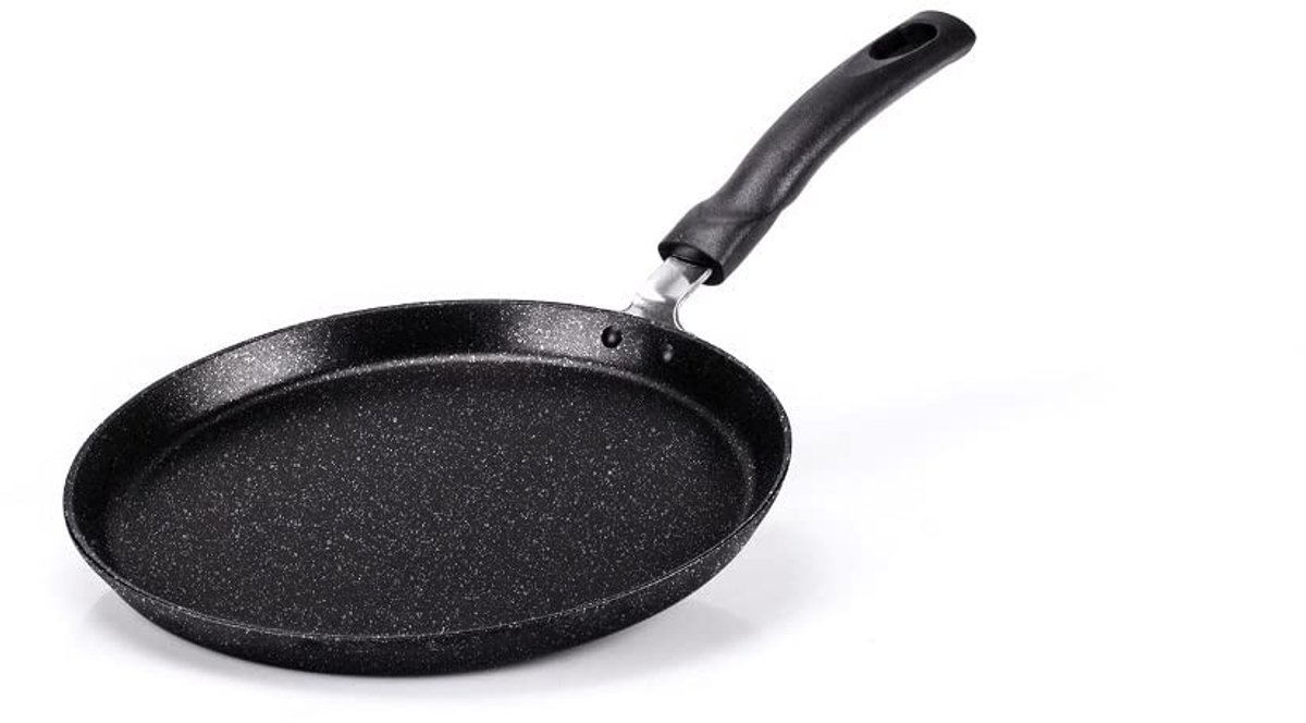 Omgoods Inductievriendelijke Pancakepan 25 cm van Hoogwaardig Aluminium