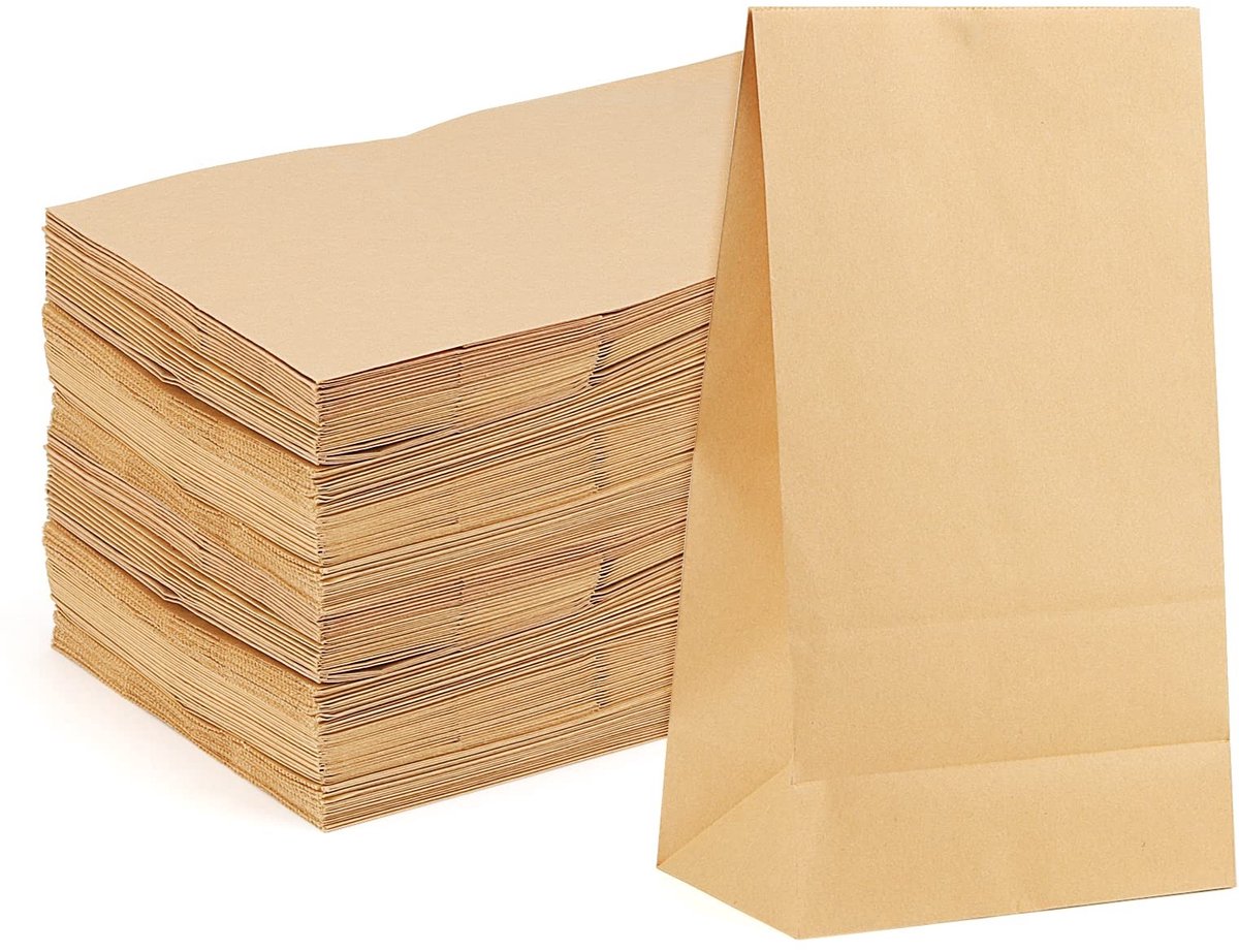Omgoods - Grote Bruine Papieren Tassen voor Feesten en Verpakking
