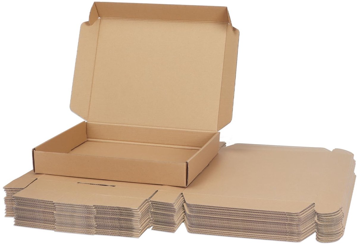 Omgoods - Set van 25 Bruine Kartonnen Verzenddozen