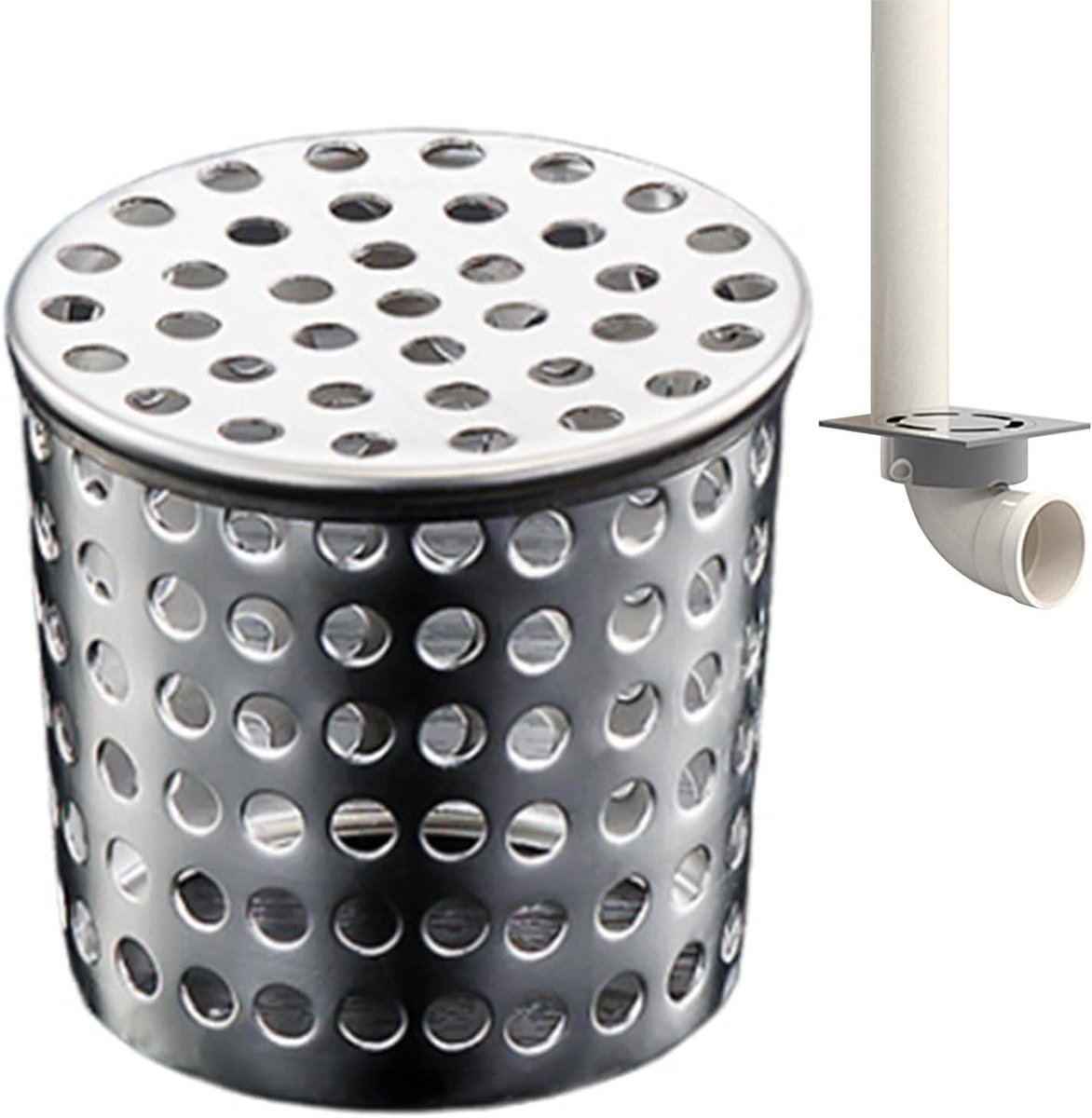 Dakgootbeschermers - Bladbescherming Zeef - Dakgoten Schoonhouden - Taps Toelopend Ontwerp - 50-100 mm - Zilver