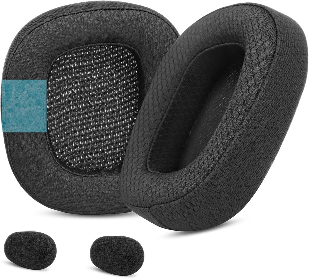 SnelShoppen - Vervangende Oorkussens en Microfoon Schuimset voor Logitech G935/G430/G431/G432/G433/G332 Hoofdtelefoons - Zachte Stof Upgrade, Verbeter
